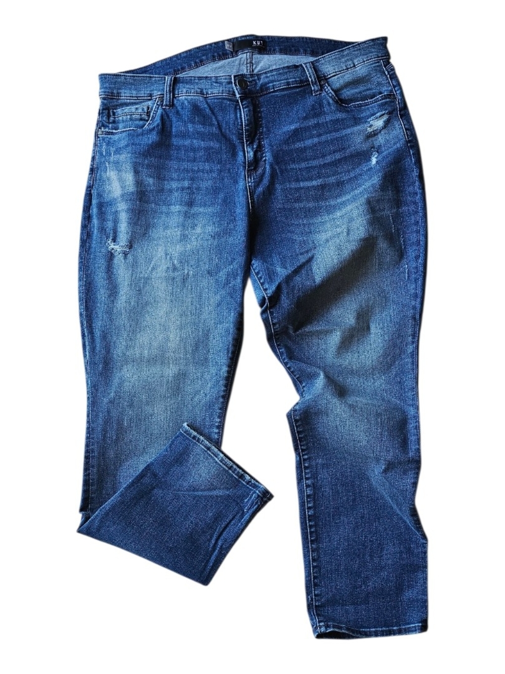 KUT From The Kloth Catherine Boyfriend Jeans Women’s 18W Plus Distressed Denim